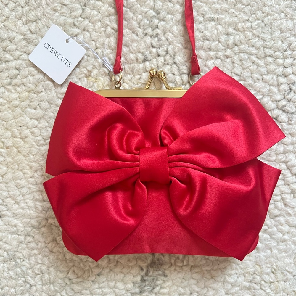 Crewcuts Red Bow girls Bag